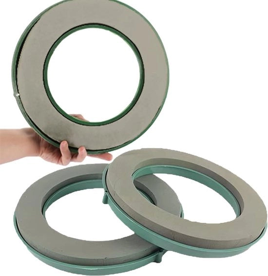 Sfere di spugna per cucire 8 x 4 cm - spugna per cucire per fiori - verde - hobby - matrimoni - compleanni - giardino - casa - 8.