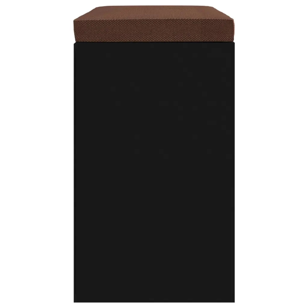 Scarpiera Nera 103x30x48 cm in Legno Multistrato 342609