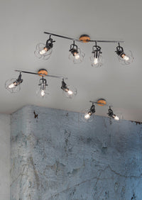 Faretto da Interno  E27 in Metallo Argento Anticato