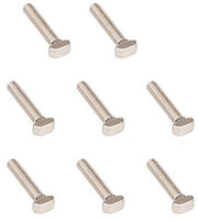 Bouti T-groef 30 pezzi - M5 x 25 mm - Acciaio di carbonio - Resistente alla corrosione - Bouti a testa piatta - Bouti a filo profondo - Bouti di fissaggio