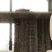 Tavolo Salvaspazio a Ribalta 140x75x74 cm fino a 6 Persone Rivestimento in Melamina Grigio