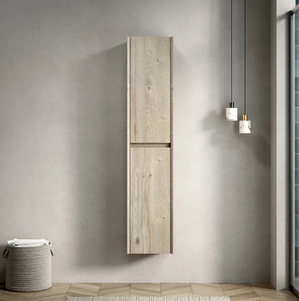 Mobile da bagno a 2 ante in compensato 16 mm; bianco sporco