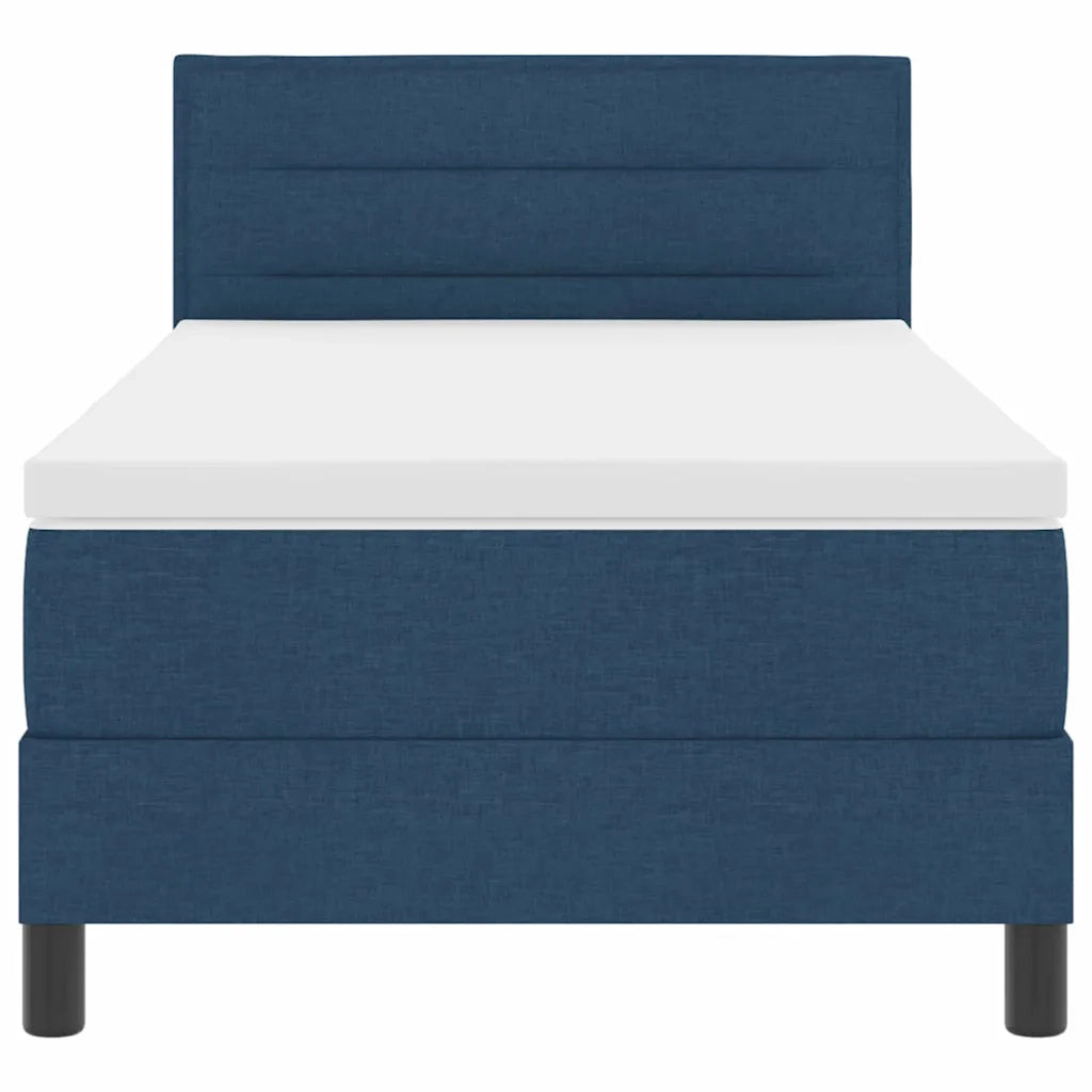 Letto a molle con materasso con led Blu 90 x 200 cm Tessuto 3342106