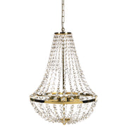 Lampadario in ferro con cristalli acrilici in stile glam Oro stile glamour