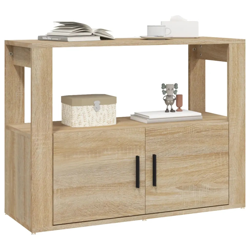 Credenza Rovere Sonoma 80x30x60 cm in Legno Multistrato 819455