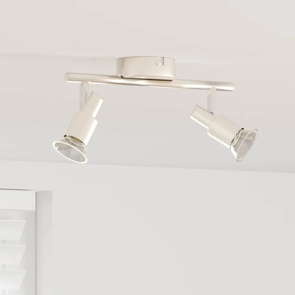 Faretto da soffitto Nichel 25,5 x 8 x 11 cm Acciaio 4108207