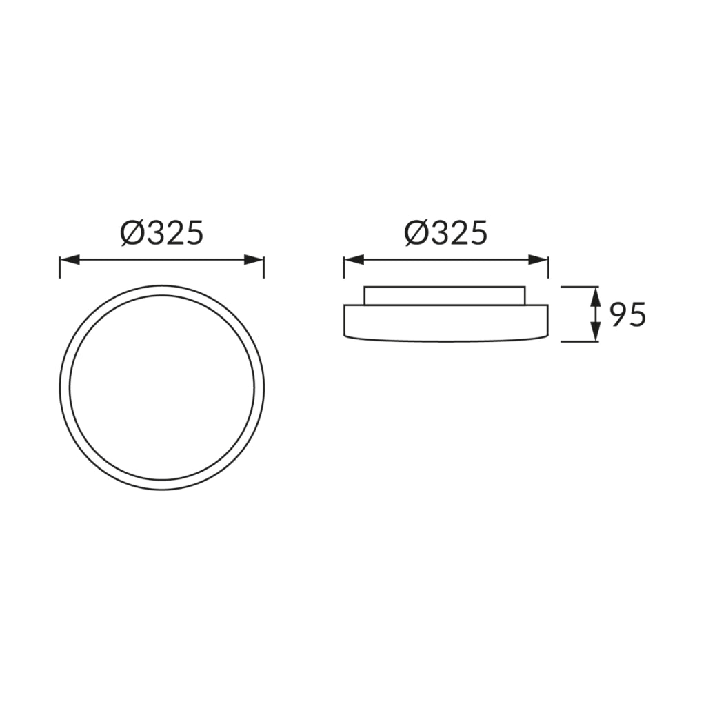 Plafoniera bagno LED bianca tonda Ø32,5 16W 4000K Struhm SOLA