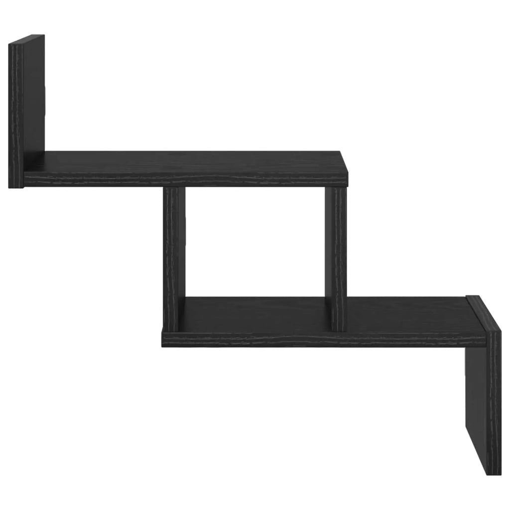 Scaffale da parete Rovere Nero 48 x 15 x 42 cm 8012237