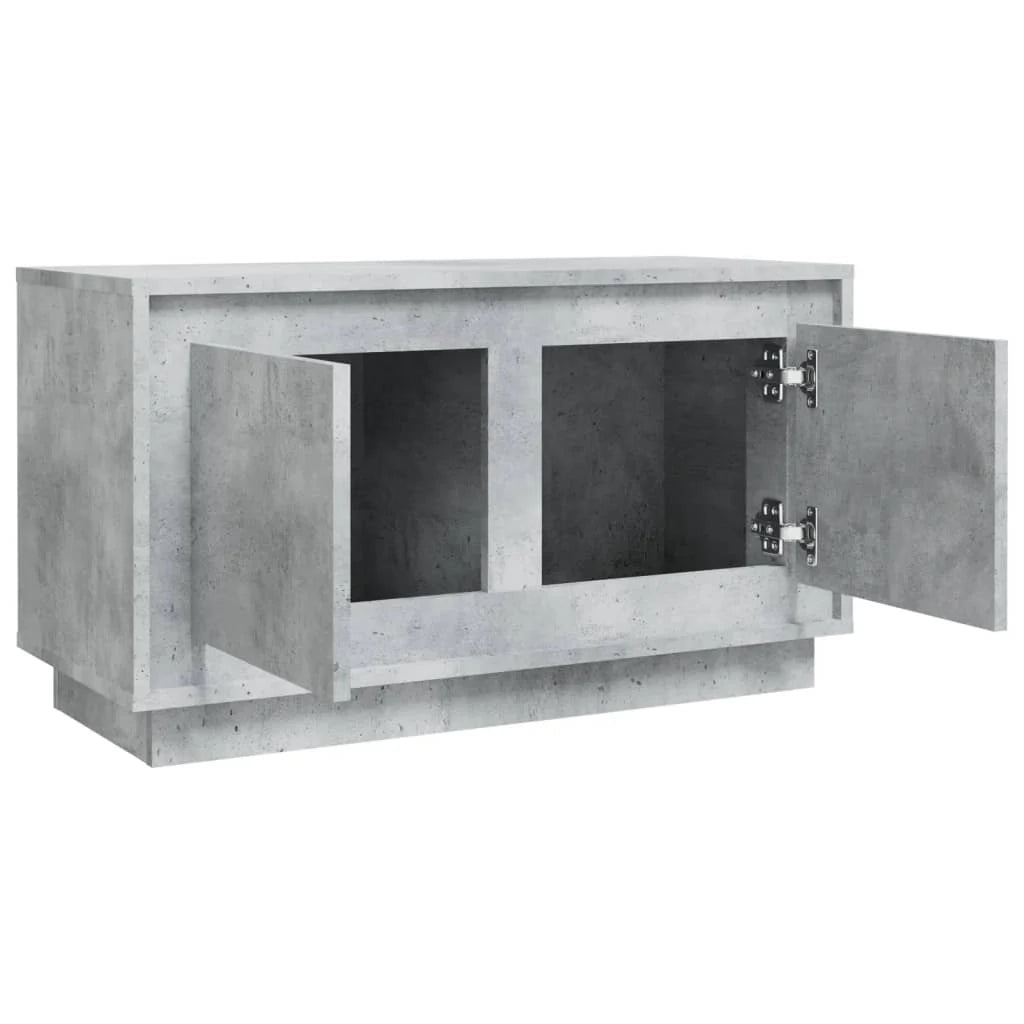 Mobile TV multimediale mensola TV credenza TV sala da pranzo soggiorno camera da letto 80 x 35 x 45 cm legno ingegnerizzato grigio 02_0026284
