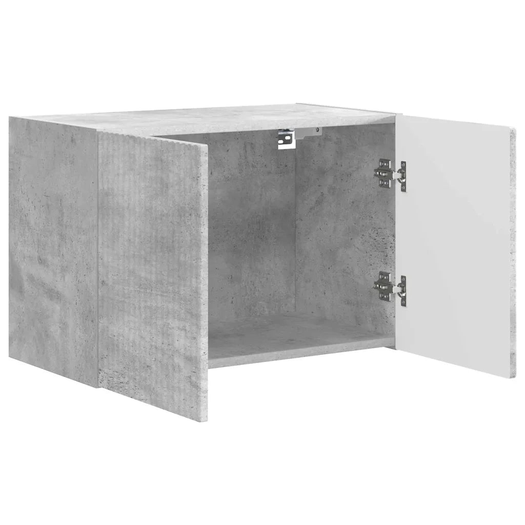 Mobile TV da parete Grigio cemento 59,5 x 31 x 40 cm