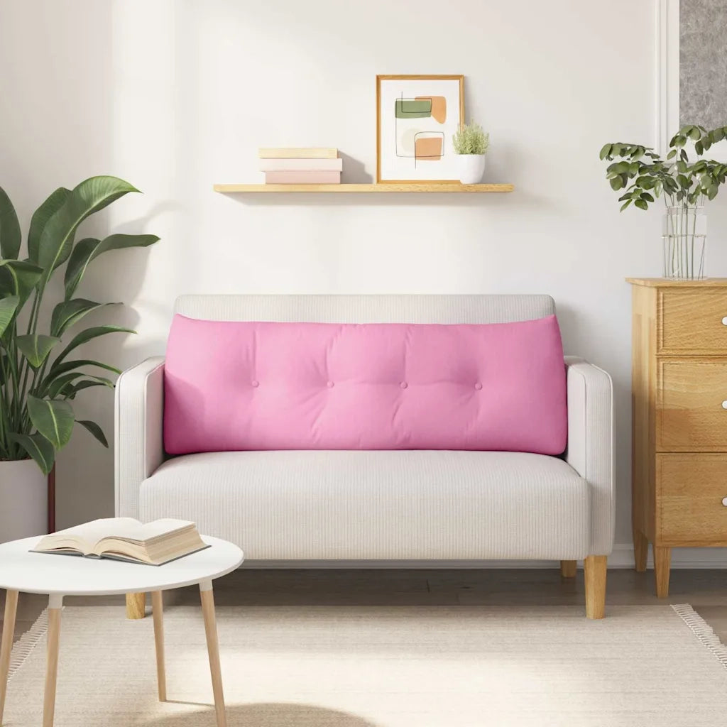 Cuscino per Schiena | Cuscino dorsale Rosa 140 x 24 x 50 cm Tessuto