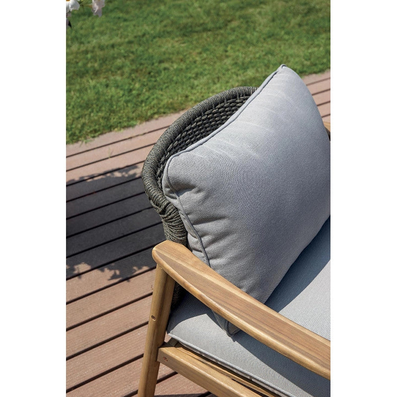 Salotto Scilla In Acacia + Corda Antracite Moia