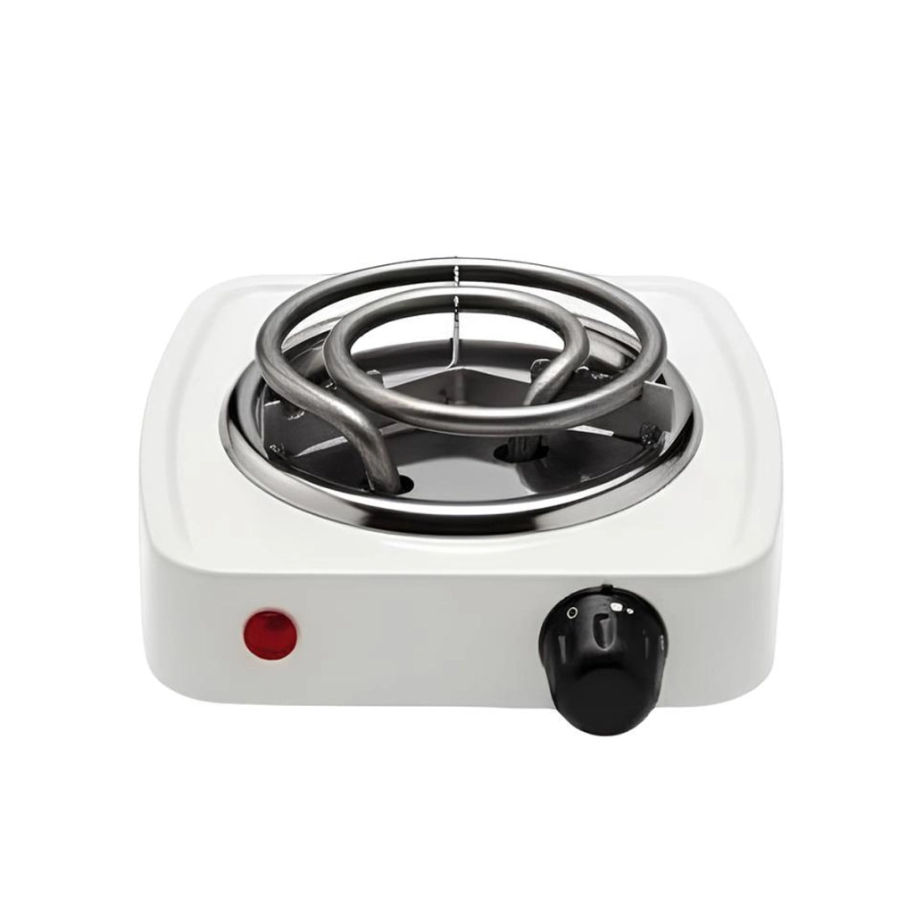 Rechaud Elettrico Portatile 500W Piastra Riscaldante 14cm Compatto Bianco Avizar