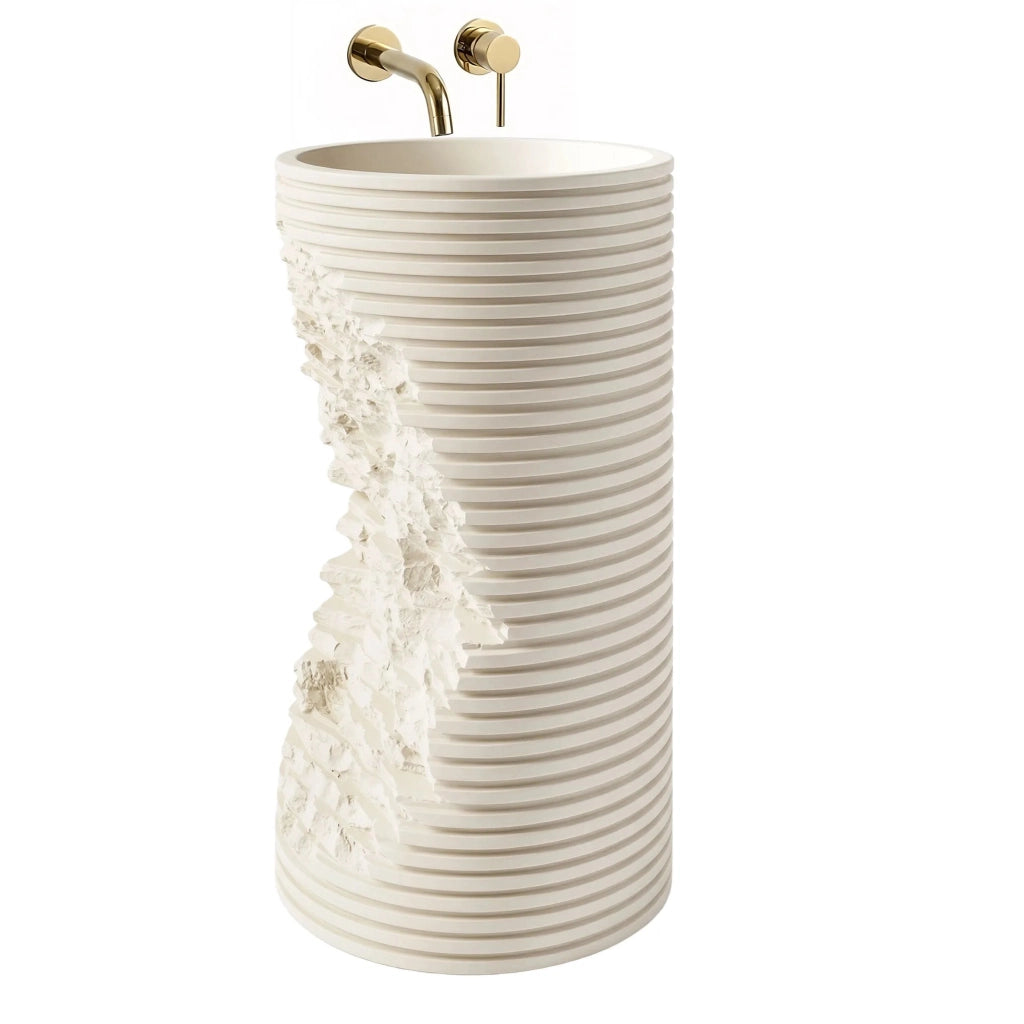 Lavabo Monolitico Rea Travena Round