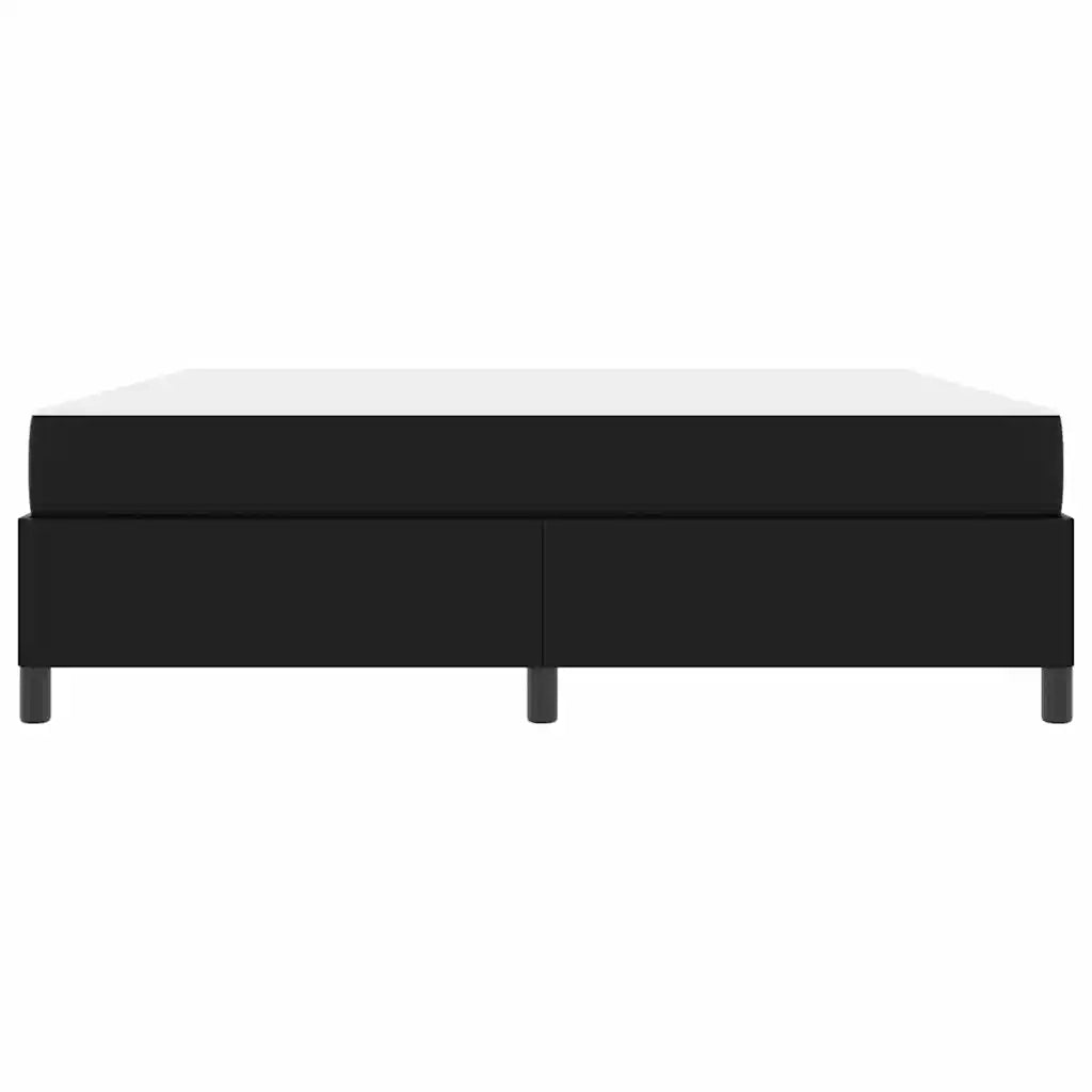 vidaXL Struttura letto con materasso Nero 180 x 200 cm Pelle sintetica