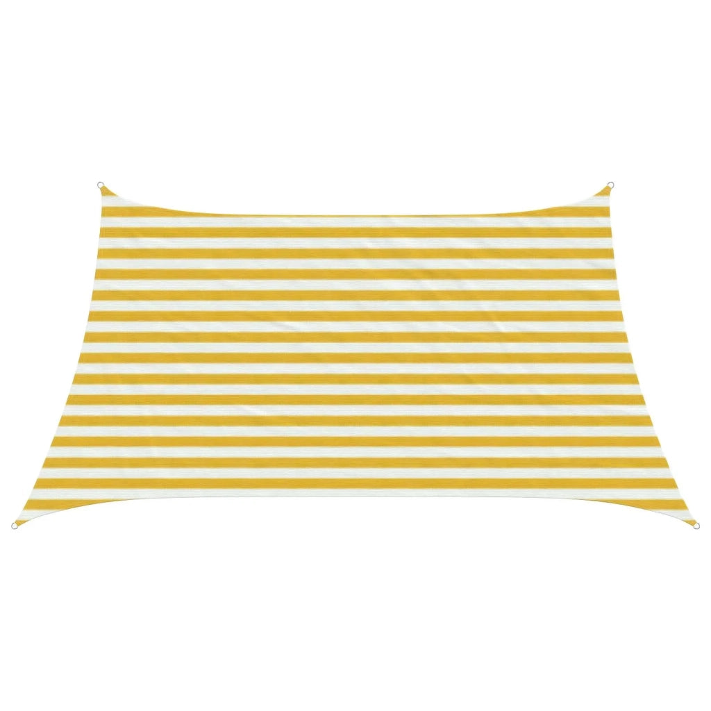Telo Ombra Giallo e Bianco 3 / 4 x 2 m HDPE