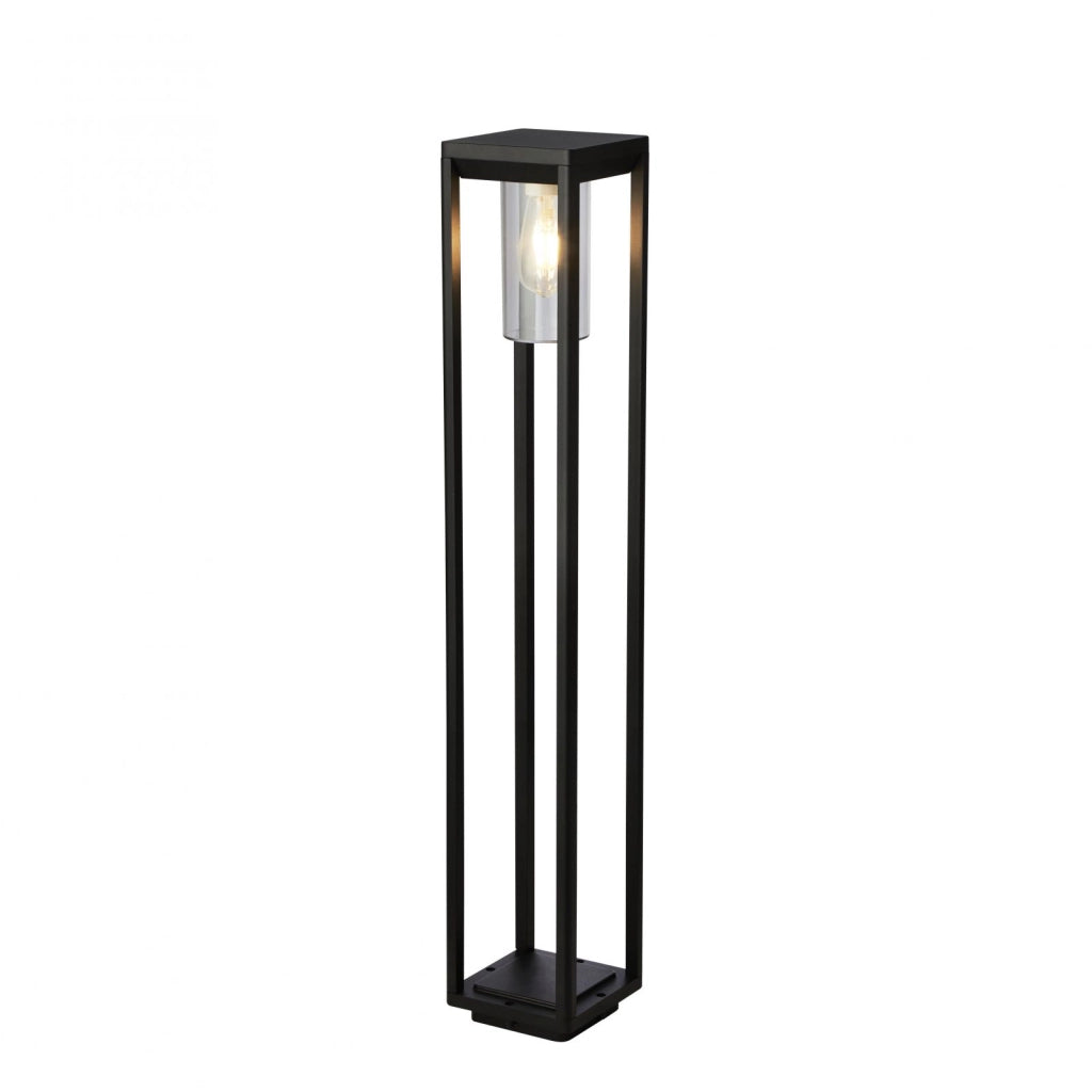 Atlanta Outdoor Post - Metallo nero e policarbonato