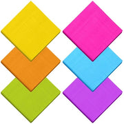 Set di tovagliolini per cocktail in carta colorata - confezione da 120 - 2 strati - 6 colori