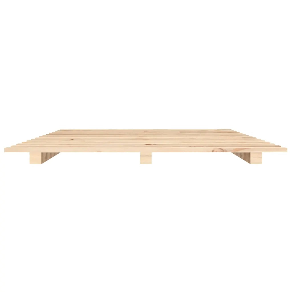 Giroletto senza Materasso-Struttura Letto 140x200 cm in Legno Massello di Pino 856467