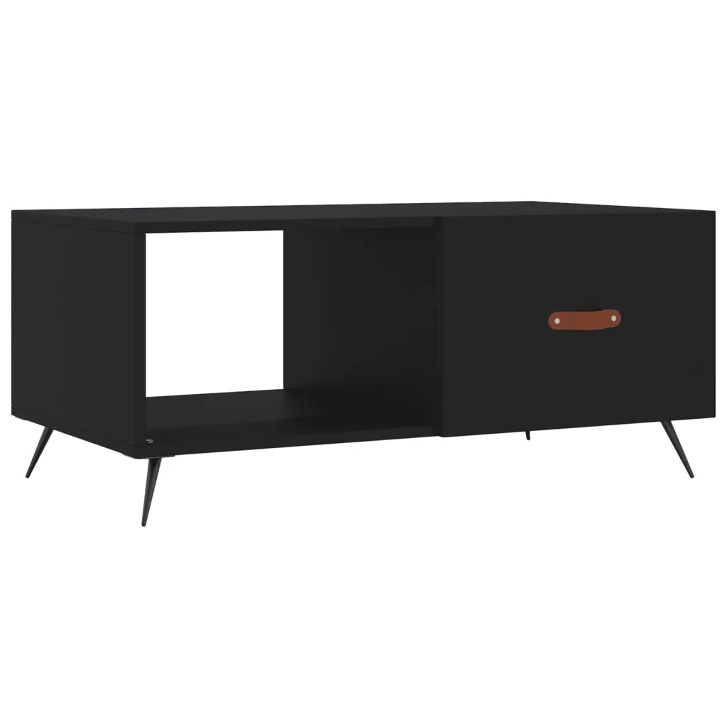 Tavolino da salotto | Tavolino da caff¨¨ | Tavolino da Soggiorno Nero 90x50x40 cm in Legno Multistrato