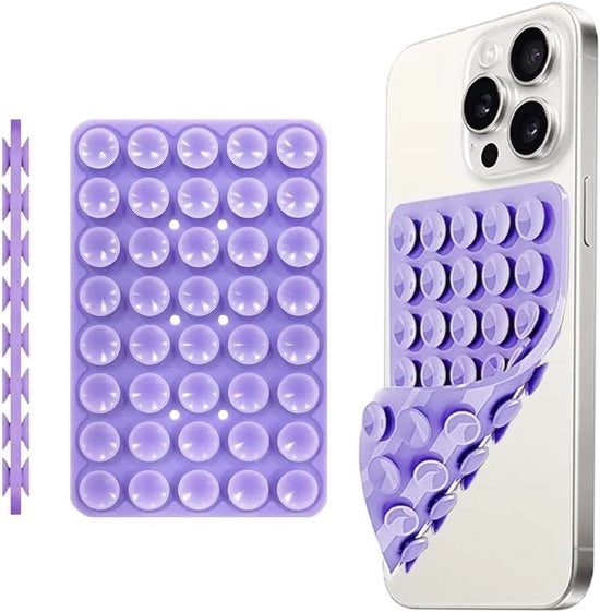 Supporto per telefono cellulare e powerbank in silicone con 40 capsule quadrata (blu)
