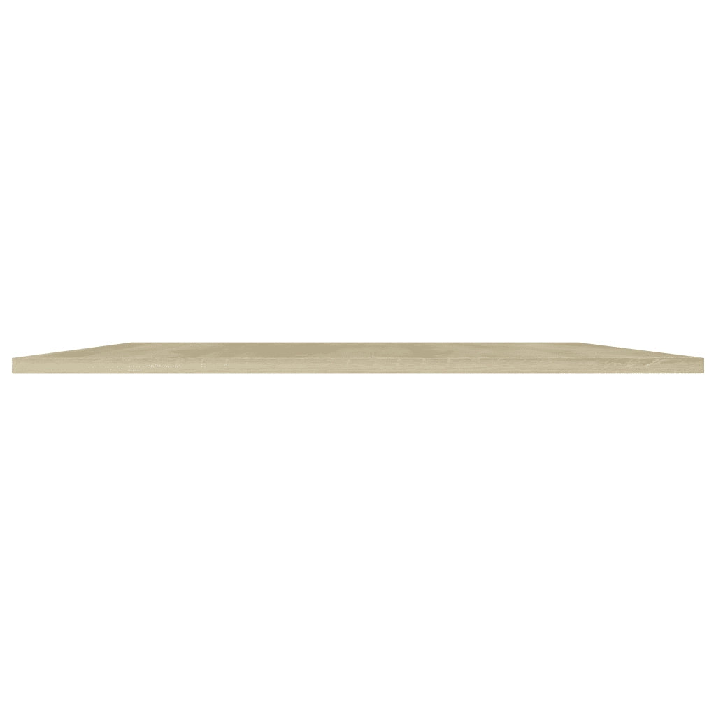 Ripiani per Libreria 4 pz-Scaffale per Libri Rovere Sonoma 80x20x1,5cm Multistrato