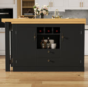 Tavolo bar allungabile 120-180x40x76 cm con spazio contenitivo in MDF nero