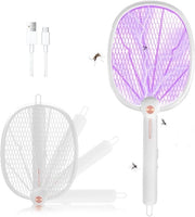 Vibro elettrico - Ricaricabile USB - Pieghevole - Rotazione 180° - Protezione a 3 strati - Insetti e zanzare dentro e fuori