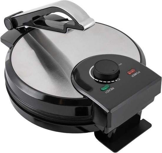 Fornello per Roti - Fornello per Roti Elettrico - Padella per Roti - 30cm - 1000W - Nero