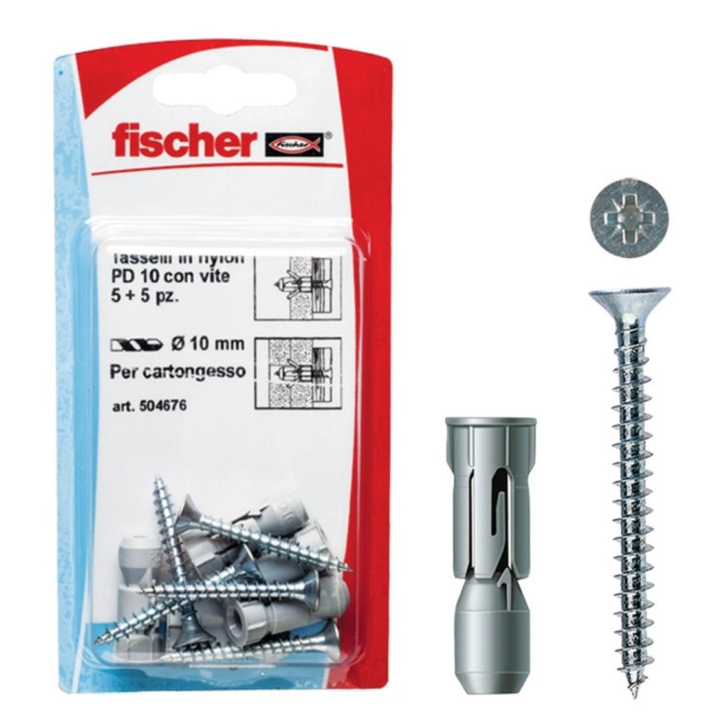 Tasselli Nylon Pd 12 S-K Set 5 Pezzi - Fischer