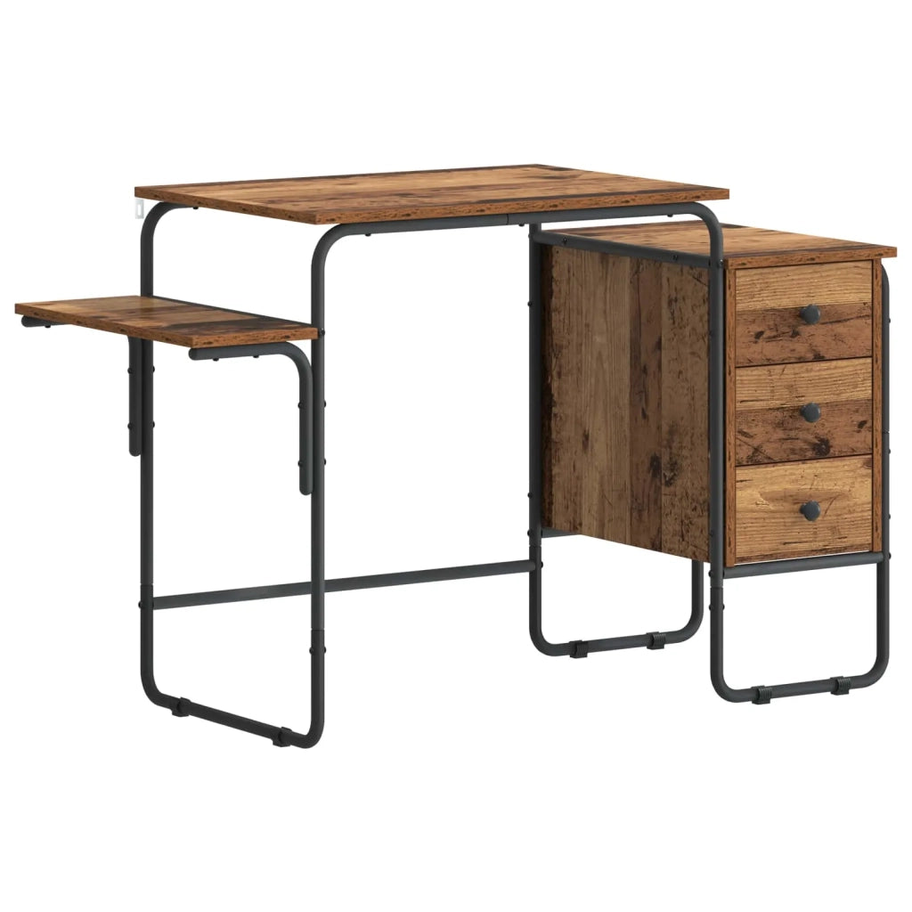 Scrivania con Spazio di Archiviazione Legno di quercia 8008000