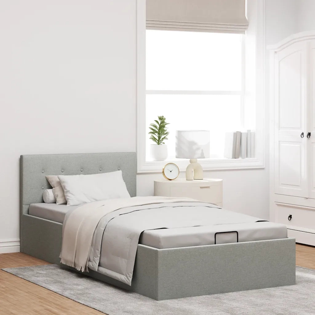 Giroletto Idraulico Contenitore Grigio Chiaro Tessuto 90x200cm 285576