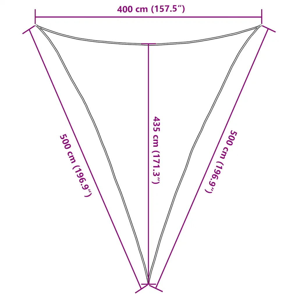 Vela Parasole 160 g/m² Grigio Talpa 4x5x5 m in HDPE 311426