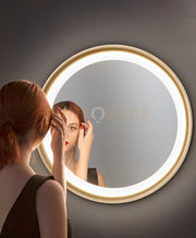 Plafoniera in alluminio  Oro Mirò LED 59W 3000K CRI?80 220-240V 50/60Hz 4130Lm biemissione d.60cm