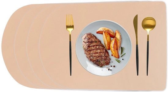 Set di tovaglie per tavolo - Resistente all'acqua - Antiscivolo - 45 x 30 cm - Bicolor - Resistente al calore