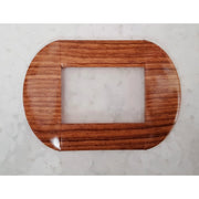 Trade Shop - Placca Placche Placchette Compatibili Living International Light Bombate Bticino - Legno Rovere -4 Fori     -