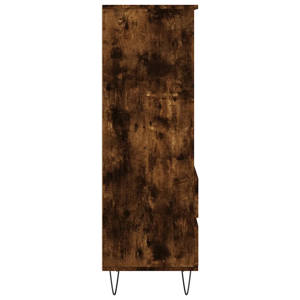 Credenza-Buffet-Armadio da cucina Rovere Fumo 40x36x110 cm in Legno Multistrato 516744
