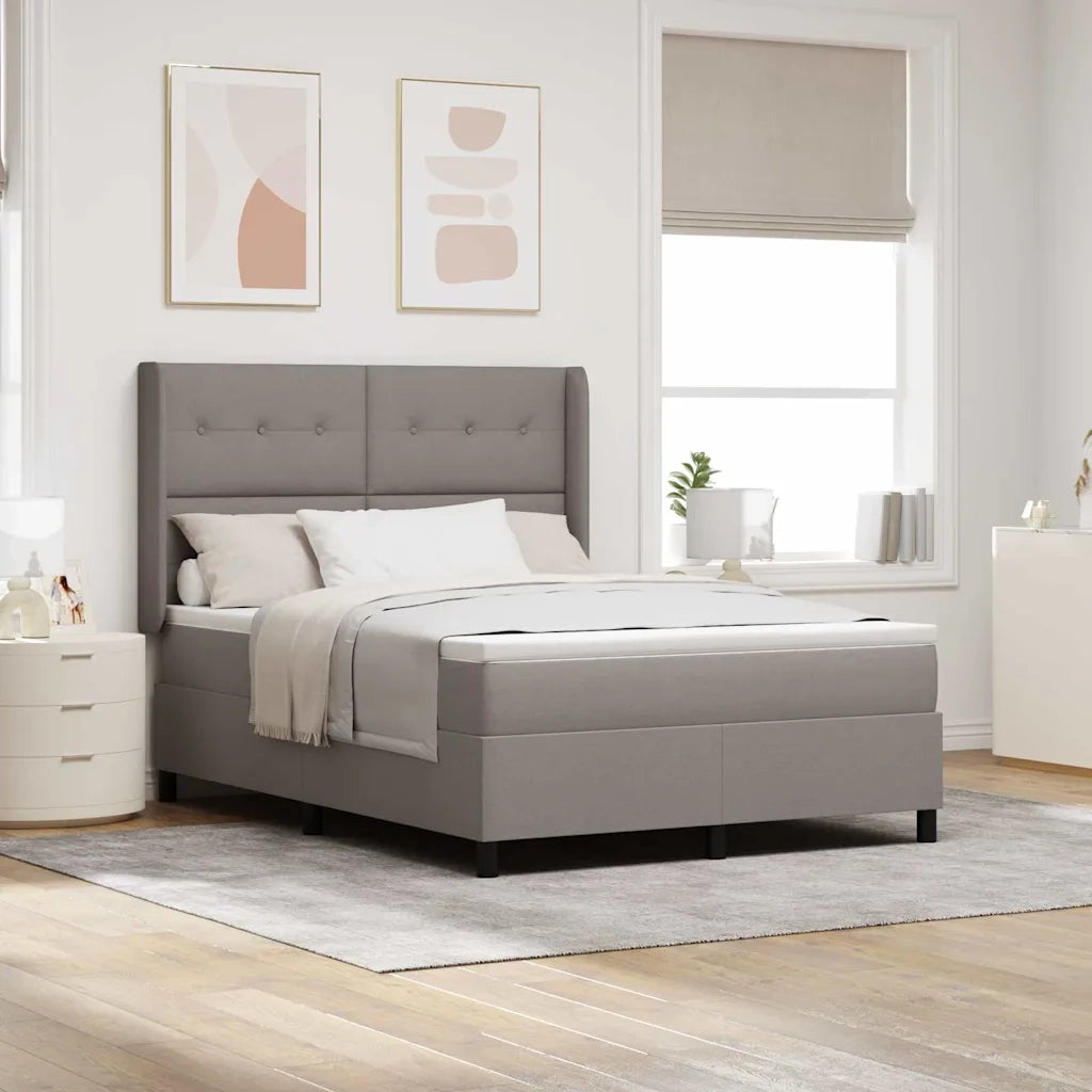 Letto a molle con materasso Talpa 140 x 190 cm Tessuto
