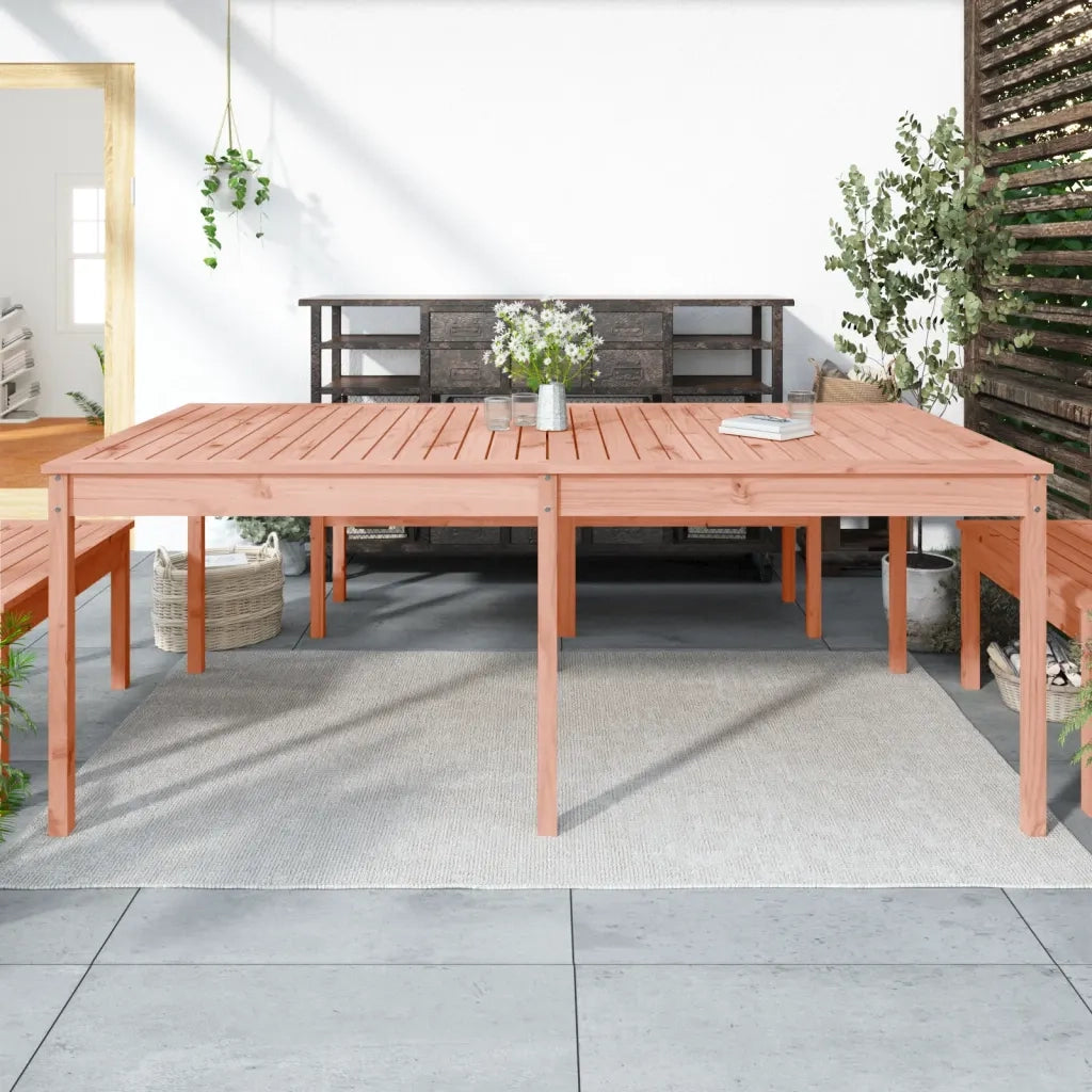 Tavolo da Giardino | Tavolino da esterno 203,5x100x76cm in Legno Massello di Douglas