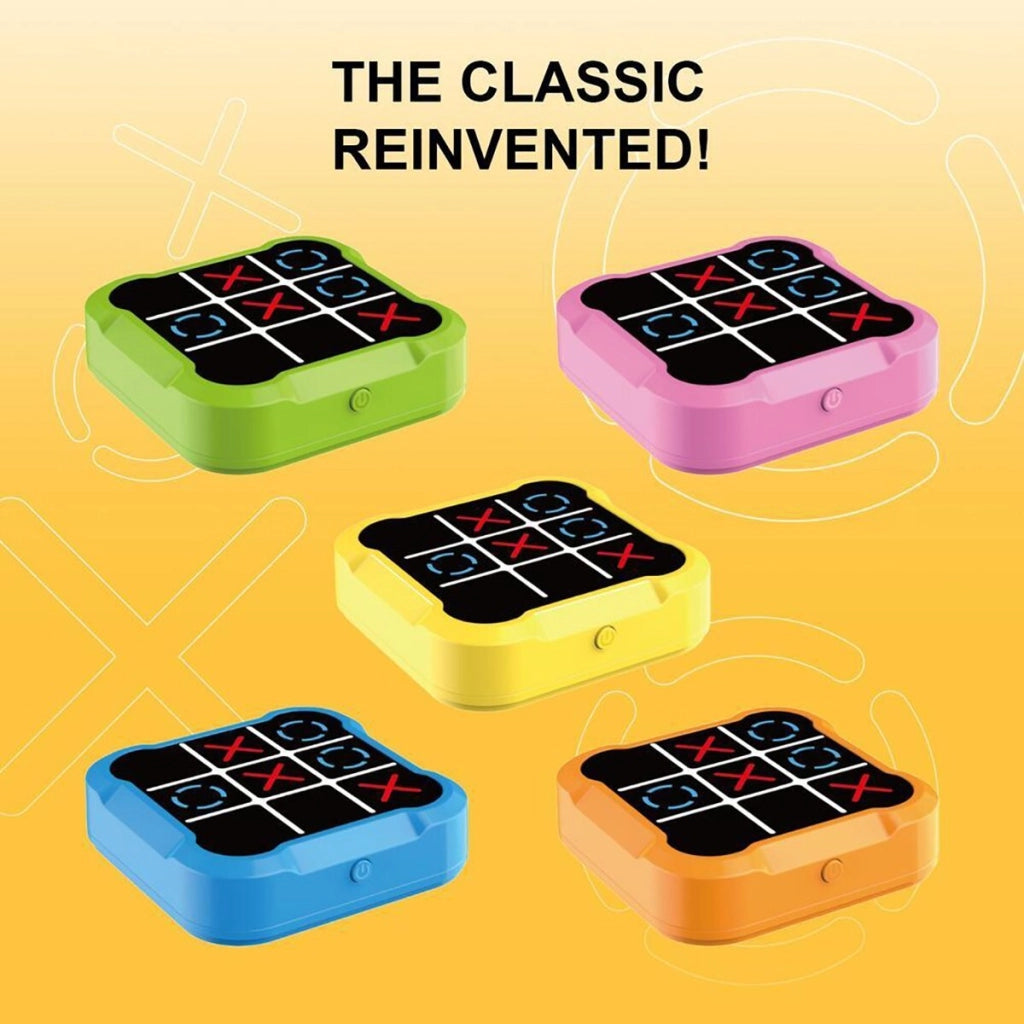 GIOCO TRIS ELETTRONICO INTERATTIVO LED MODERNO PORTATILE ADULTI E BAMBINI PUZZLE