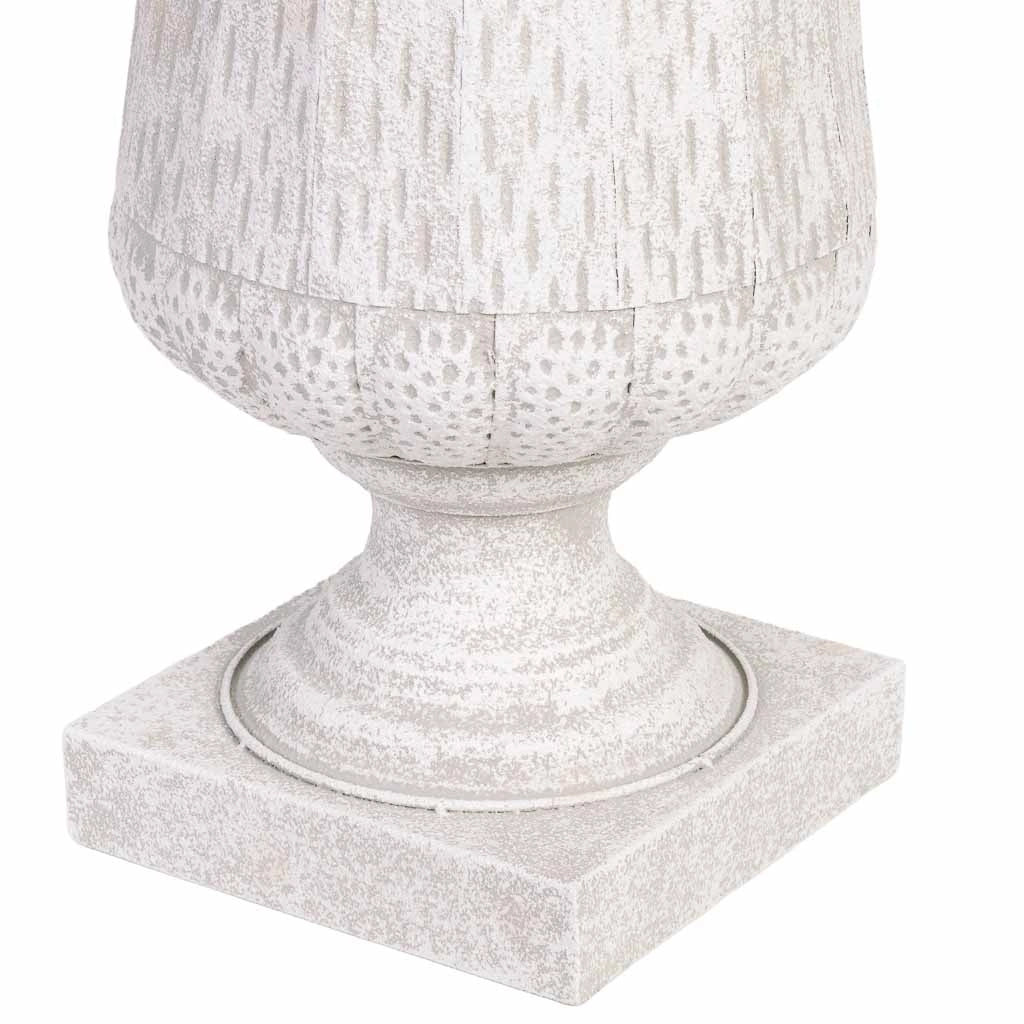Vaso in metallo grigio 36,5x36,5x61h cm