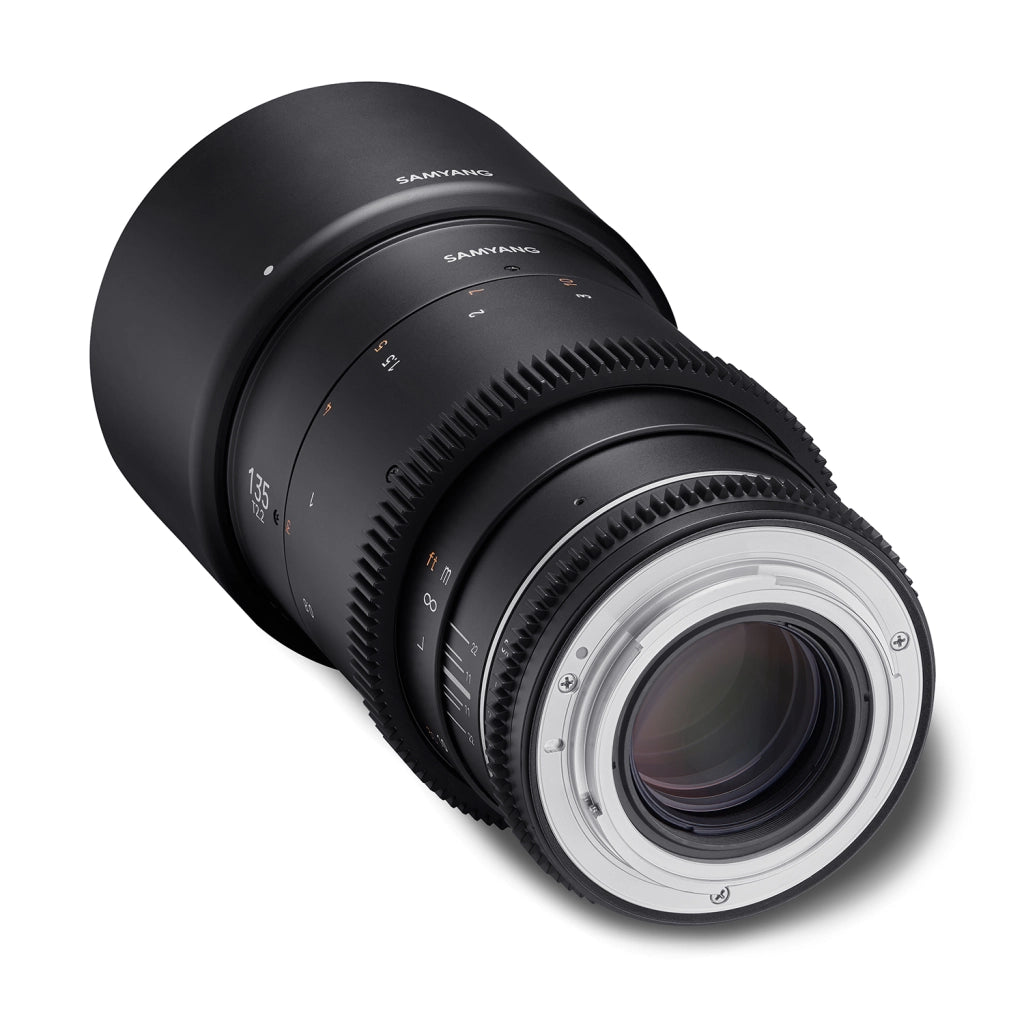 MF 135mm T2,2 VDSLR MK2 Canon EF - Obiettivo video Cine full frame teleobiettivo a focale fissa per fotocamere Canon EF EF-S, messa a fuoco manuale, per EOS 5D Mark IV, 6D Mark II, 90D, 77D