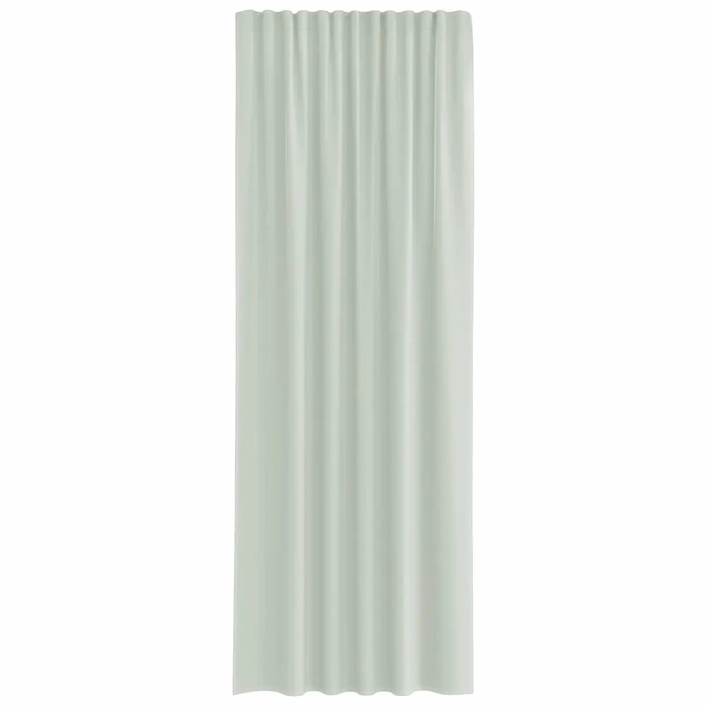 Tende in Voile con Tasche per Aste 2 pz Grigio Chiaro 4102210