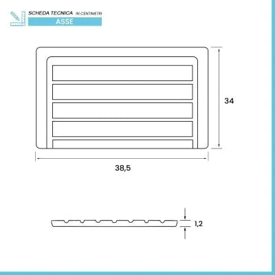 Asse di lavaggio per lavatoio in resina da 45 cm in legno di bambù