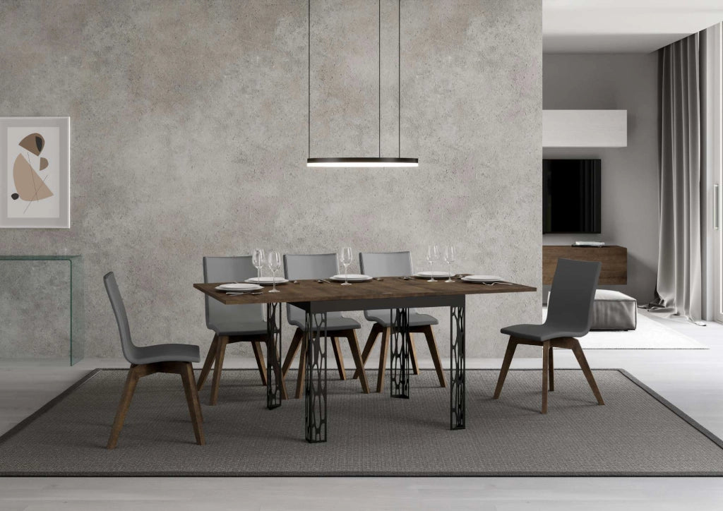 Tavolo Allungabile 90x90-180x78-80 cm Ghibli Libra Noce