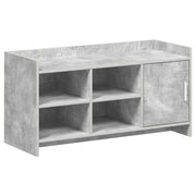 Mobile per scarpe con porta Grigio Cemento 100 x 39,5 x 51 cm 8011358