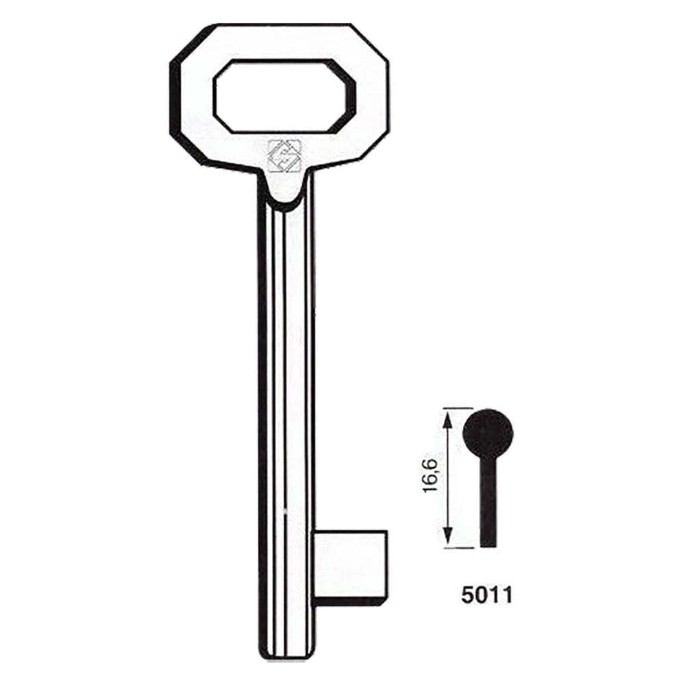 CHIAVI FERRO 'PATENT' 5011 - media- 5 pezzi  - SILCA