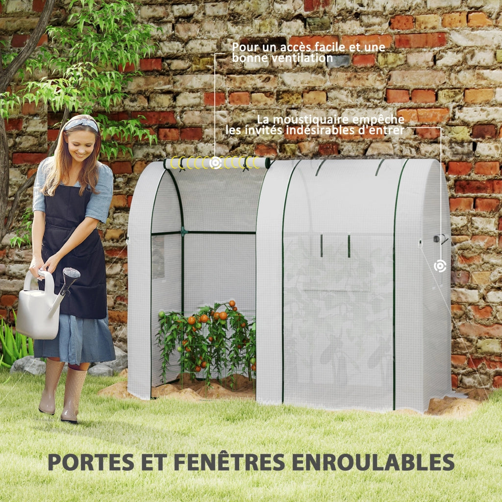 Serra da giardino ¨C zephmum ¨C Bianco 1.8 m2 4 finestre