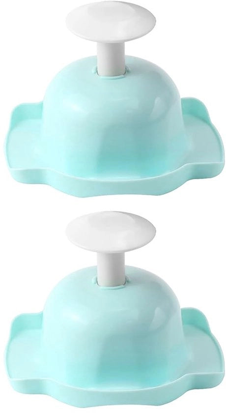 Protezione dita per cucina - 2 pezzi - Progettazione ergonomico - Sicuro per alimenti - Plastica duratura - Blu - Manopole per cucina