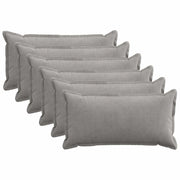 Federa 6 pz HOUTEN Grigio Chiaro 40 x 70 cm corduroy 917815